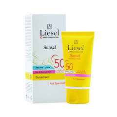 کرم ضد آفتاب SPF50 پوست خشک و نرمال SUNSEL لایسل