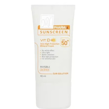 کرم ضد آفتاب بدون رنگ مای SPF50 سری فارما مدل F01 محافظ UVA ،UVB، مناسب پوست حساس حجم 40 میلی‌لیتر